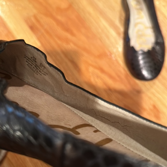 Sam Edelman Augusta Snakeskin Flats - Picture 2 of 4